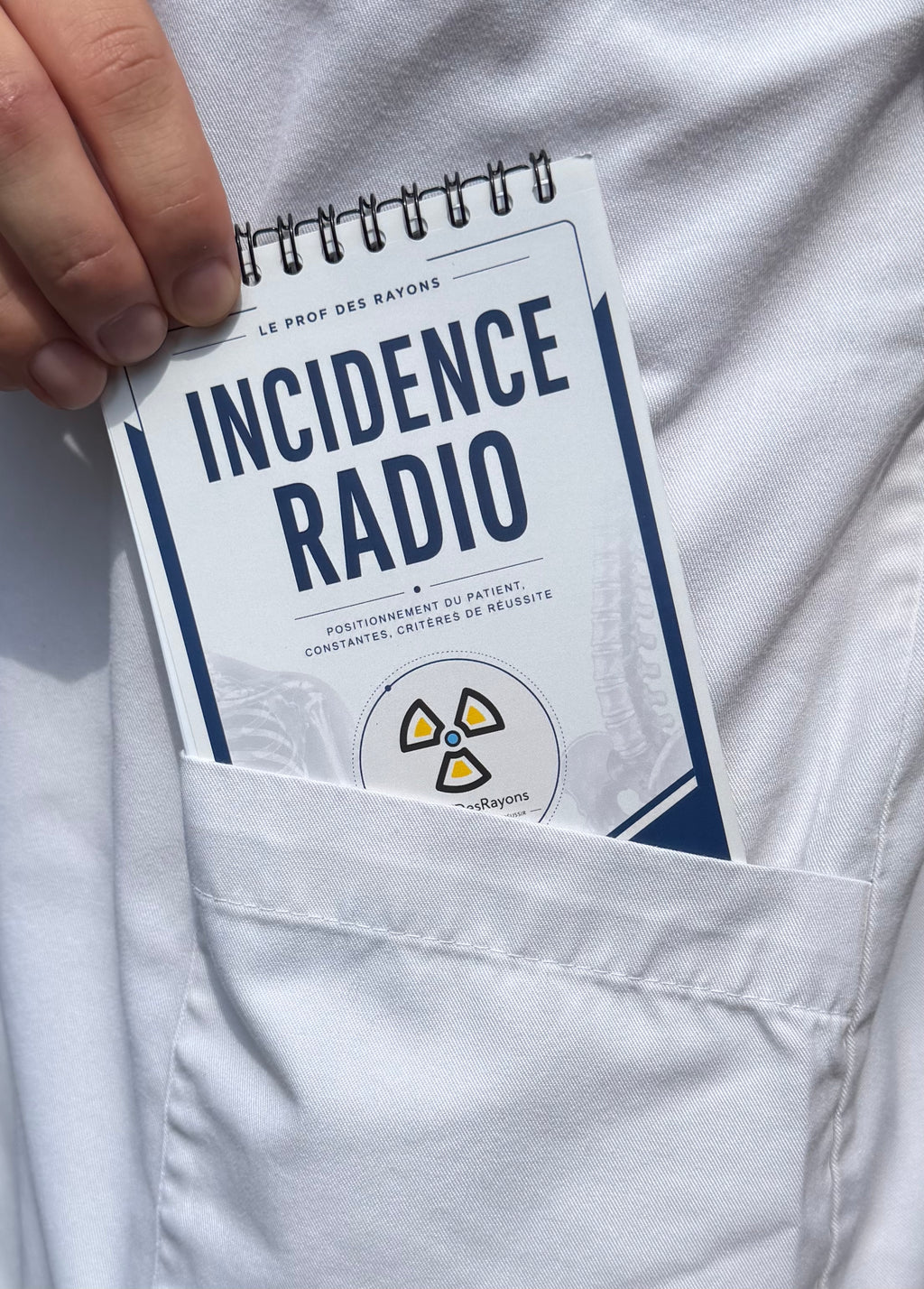 Carnet d'incidences radiologie format A6 - pages intérieures