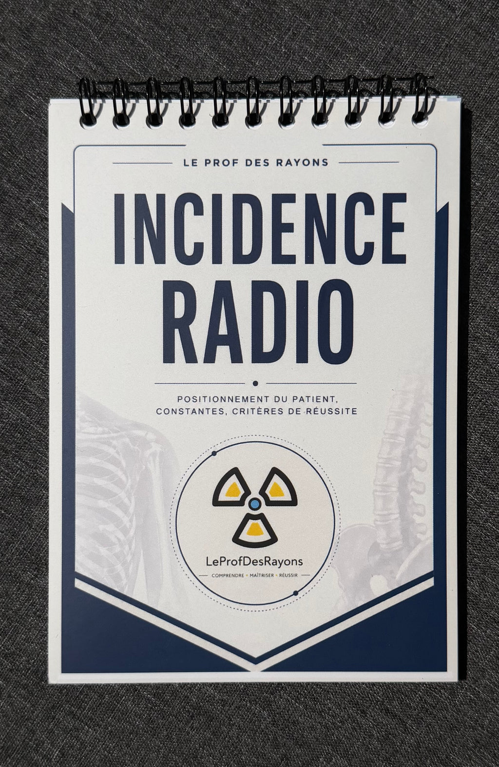 Carnet d'incidences radiologie format A6 - vue d'ensemble