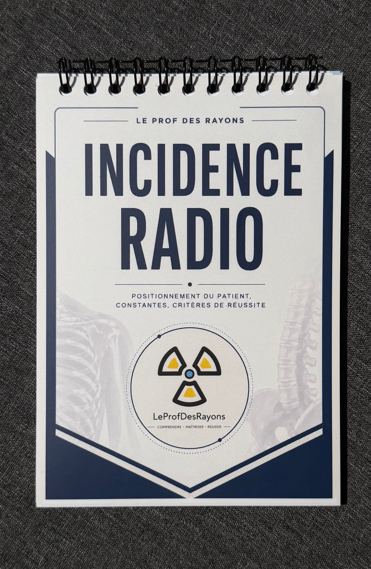 Carnet d'incidences radiologie format A6 - vue d'ensemble