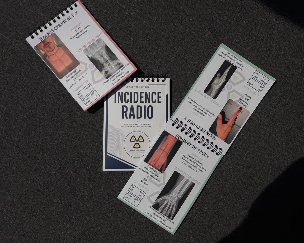 Carnet d'incidences radiologie format A6 - carnet tenu dans une poche de blouse